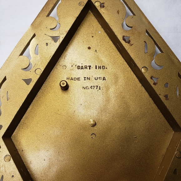 Vintage Gold Diamond Wall Plaques Decor Ornate - Picture 3 of 7